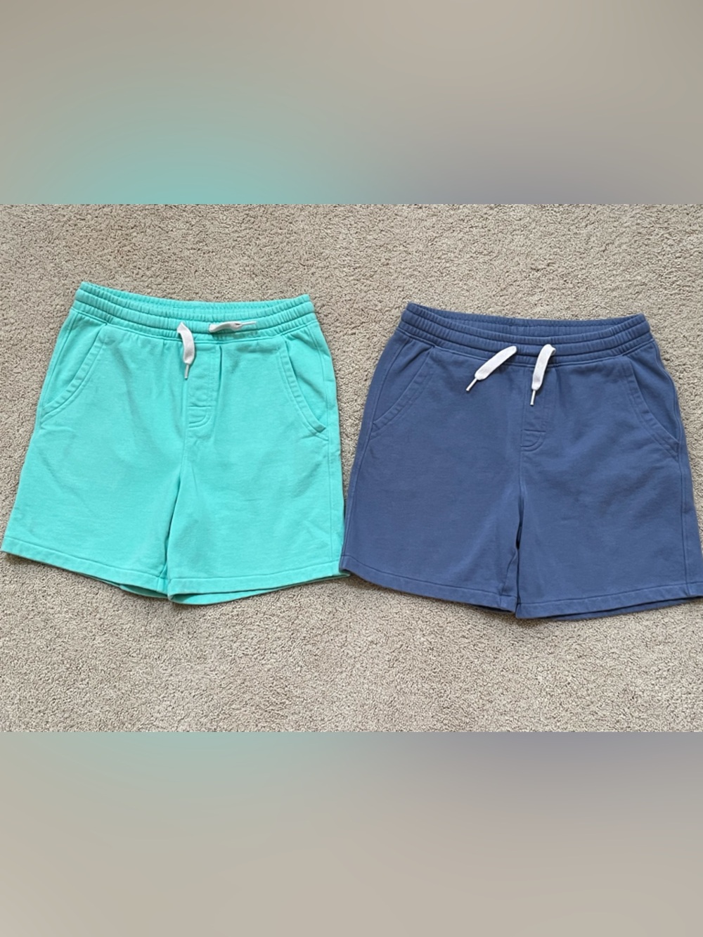 GAP Kids Drawstring Shorts - Aqua & Navy Blue